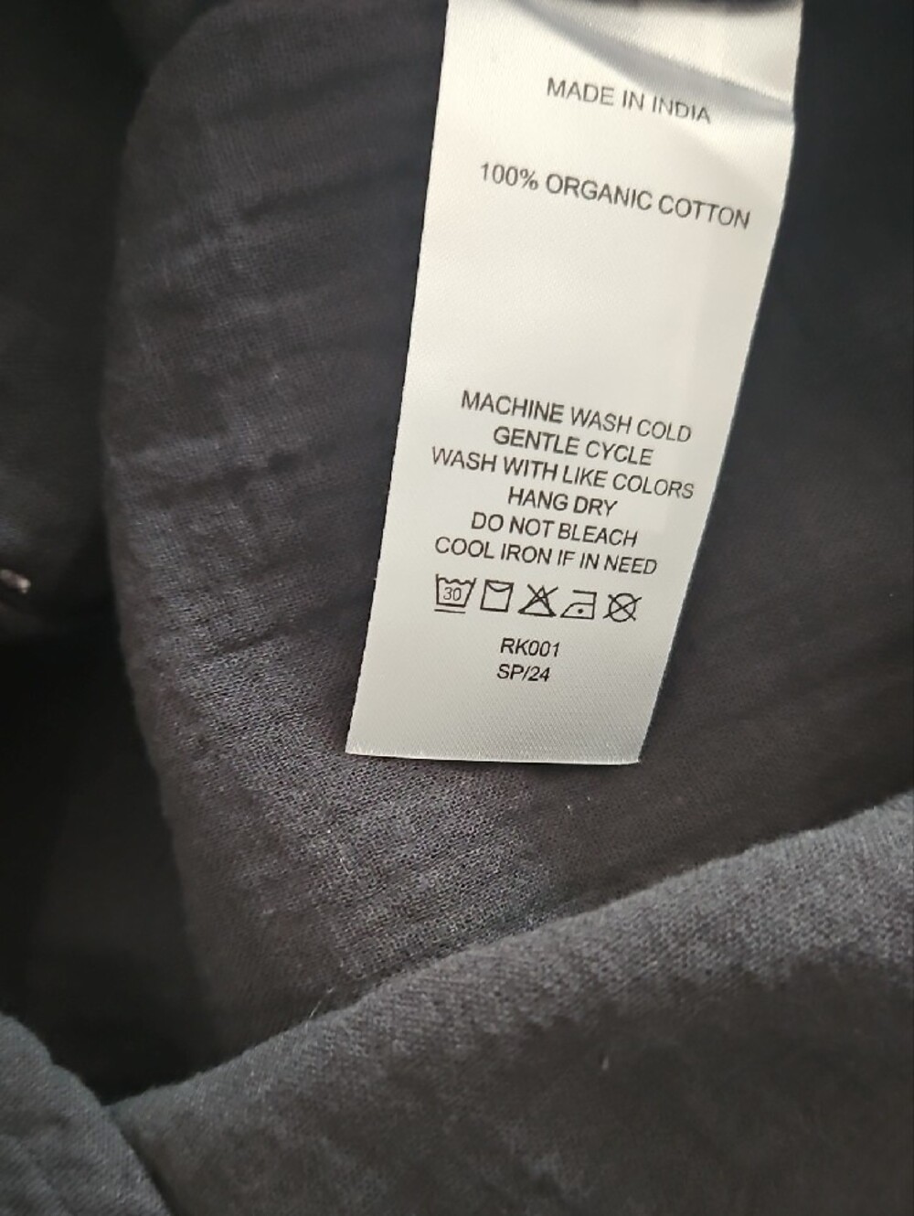 Quince Black Short-Sleeve Button Henley Top - Picture 8 of 9